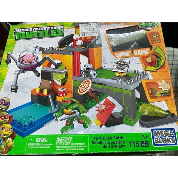 Mega Bloks Teenage Mutant Ninja Turtles Half Shell Heroes Turtle Lair Battle GUC - Picture 16 of 16